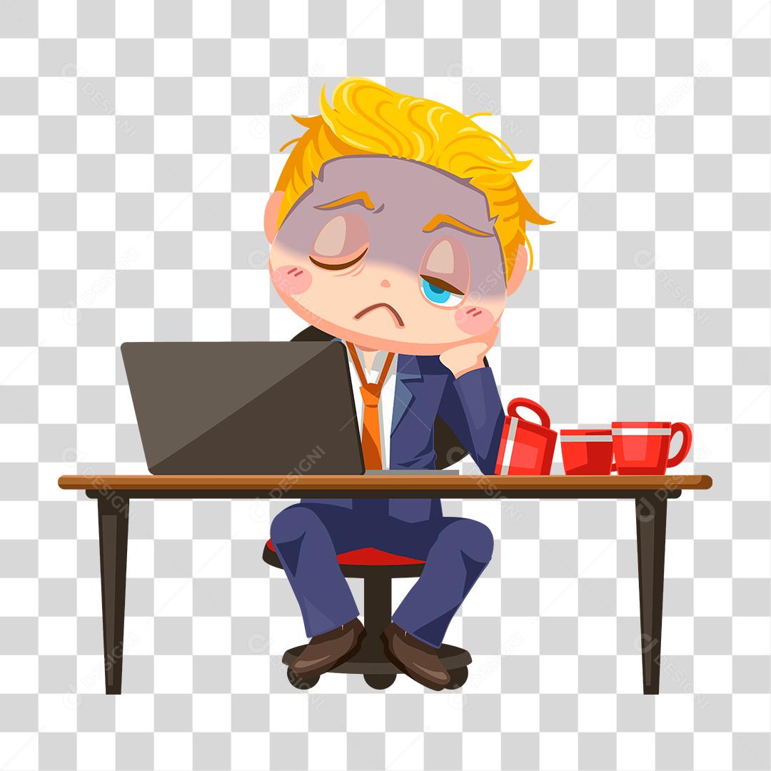 Desenho de homem empresário