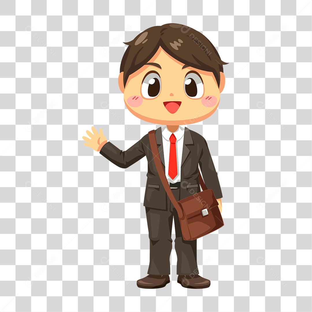 Desenho de homem empresário