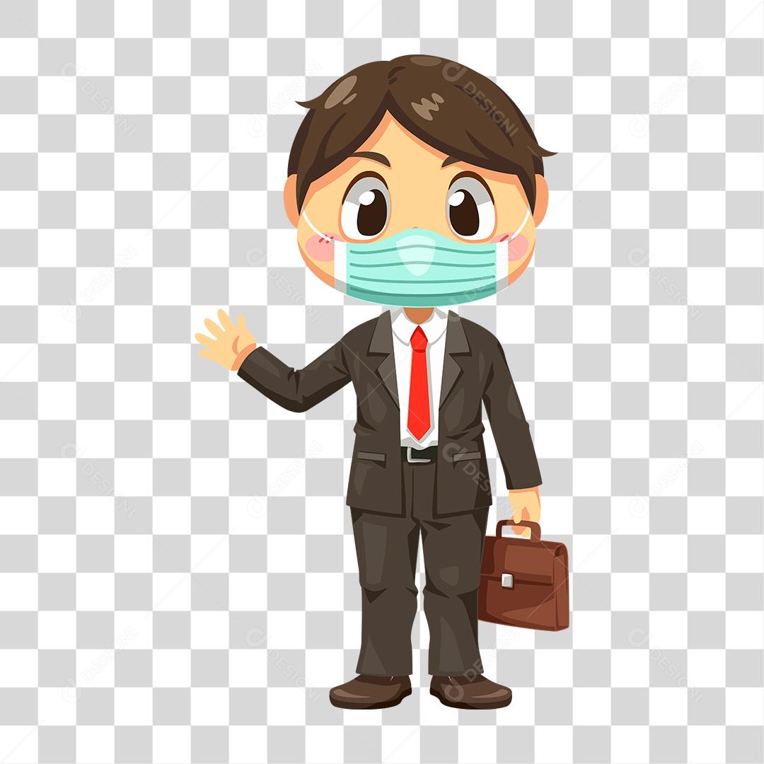 Desenho de homem empresário