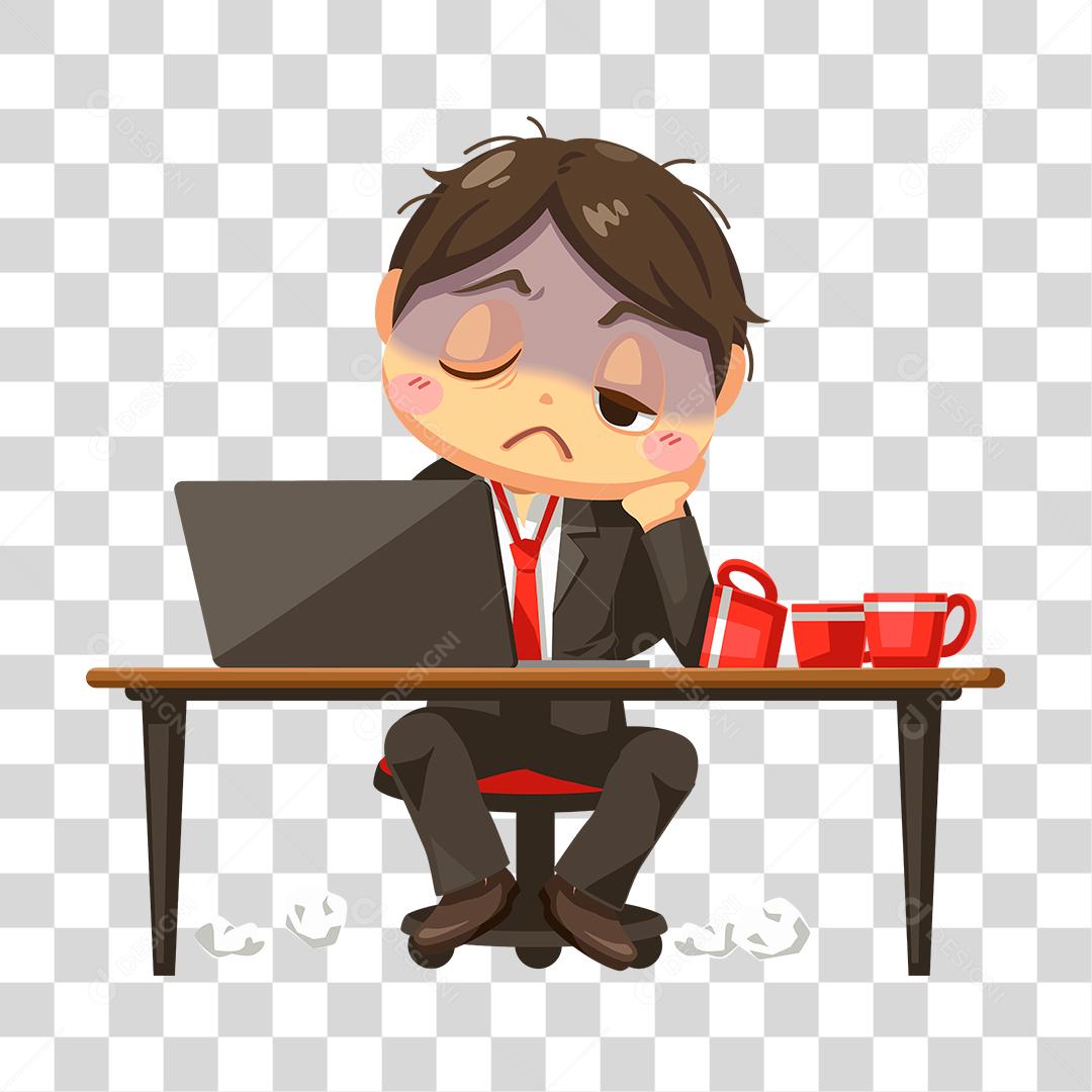 Desenho homem png transparente empresario