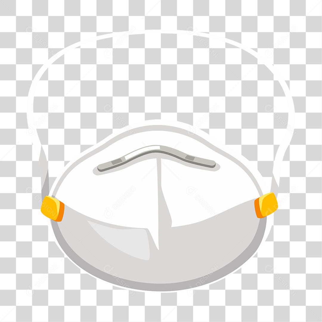 Desenho de mascara para proteção respiratória