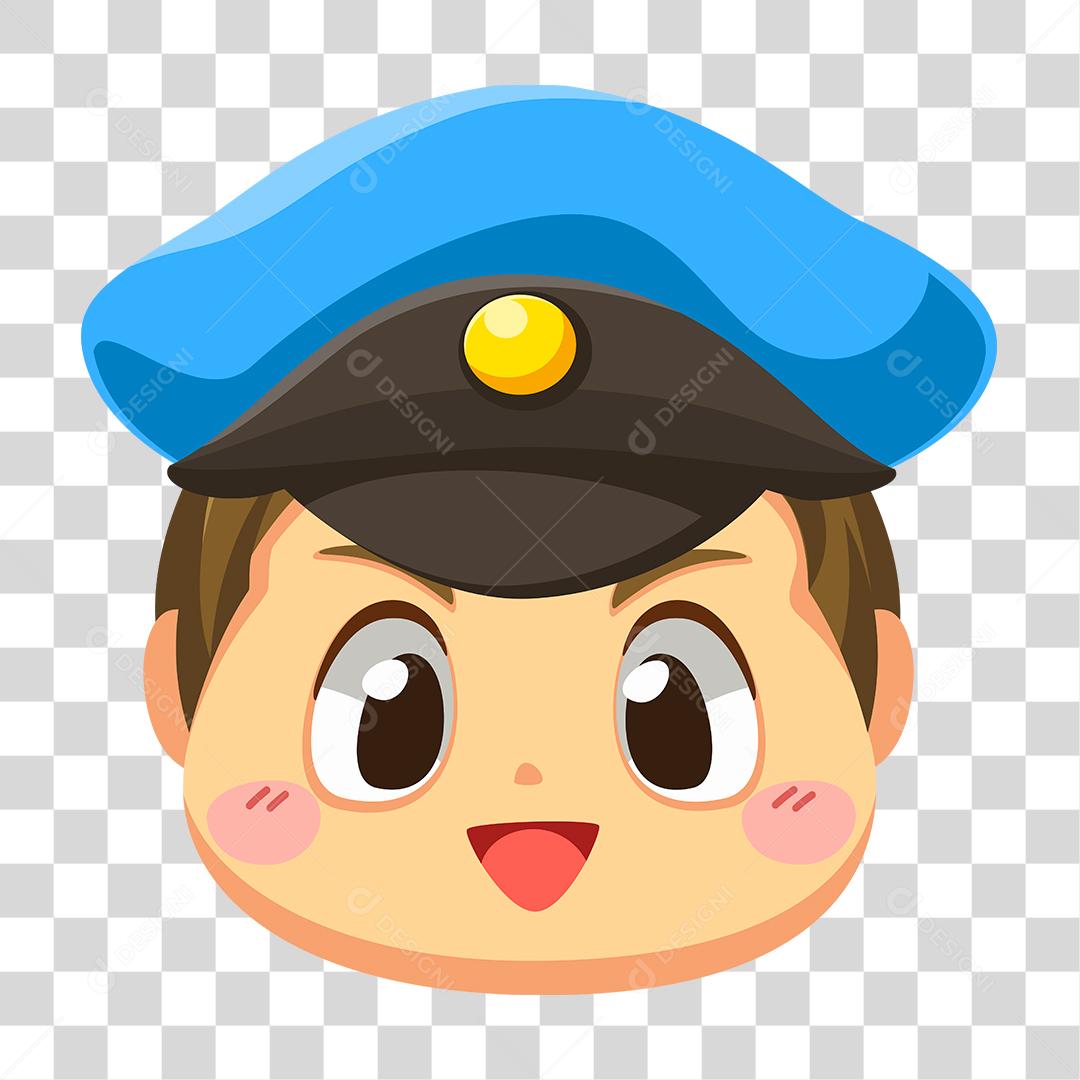 Desenho de homem policial