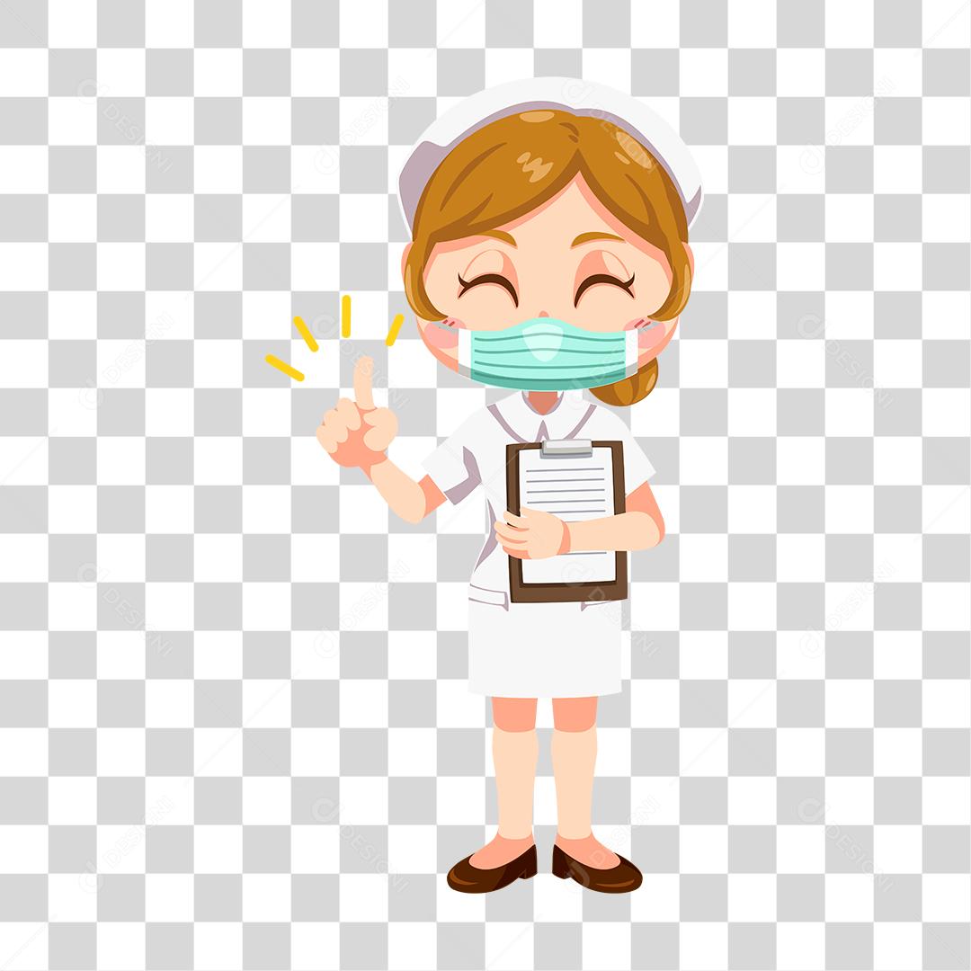 Desenho de enfermeira