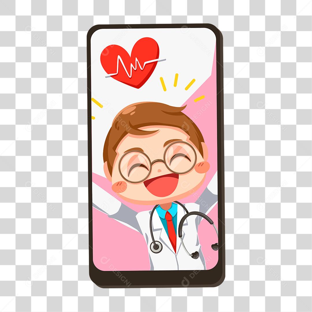 Desenho de aparelho eletrônico celular dispositivo