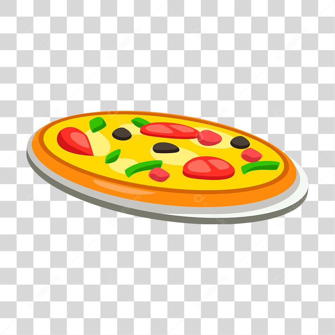 Desenho de pizza