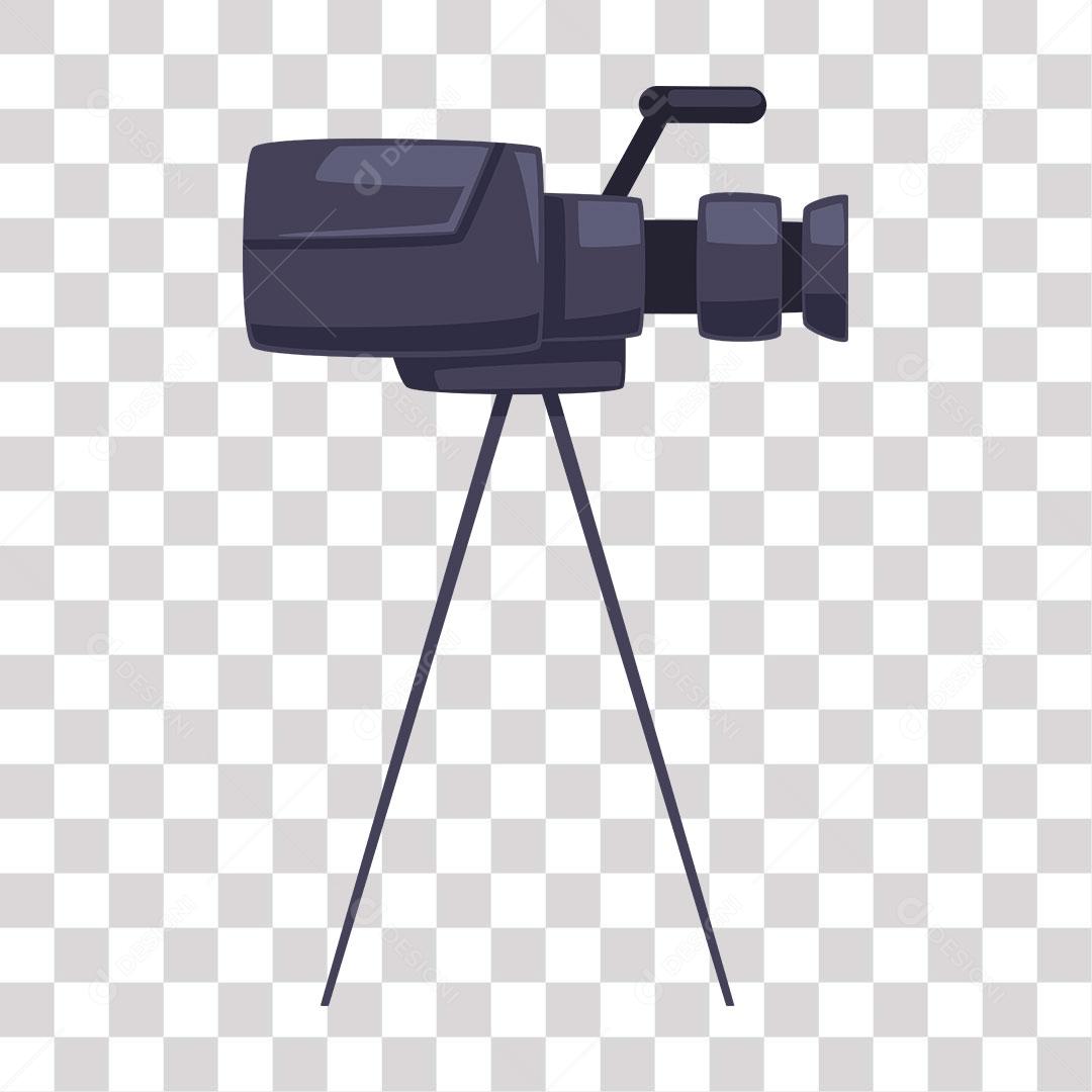 desenho de camera de video de cinema