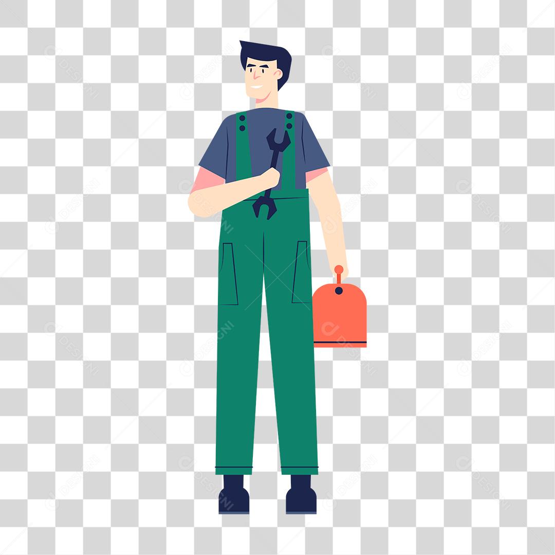 Desenho de homem mecânico