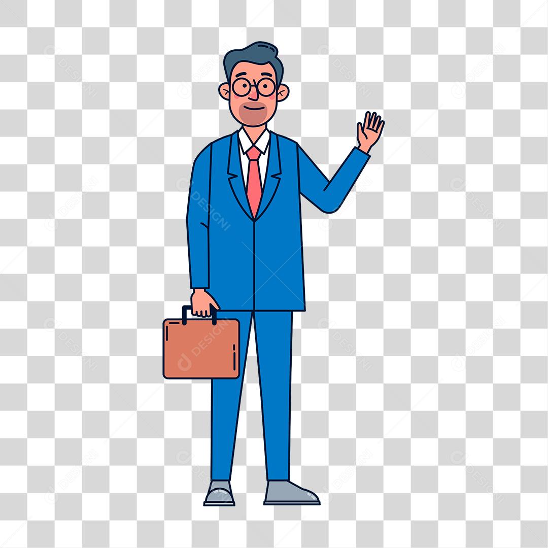 Desenho de homem empresário