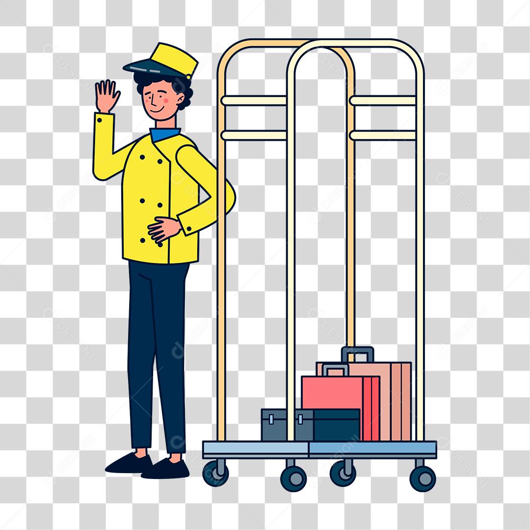 Desenho de homem trabalhador