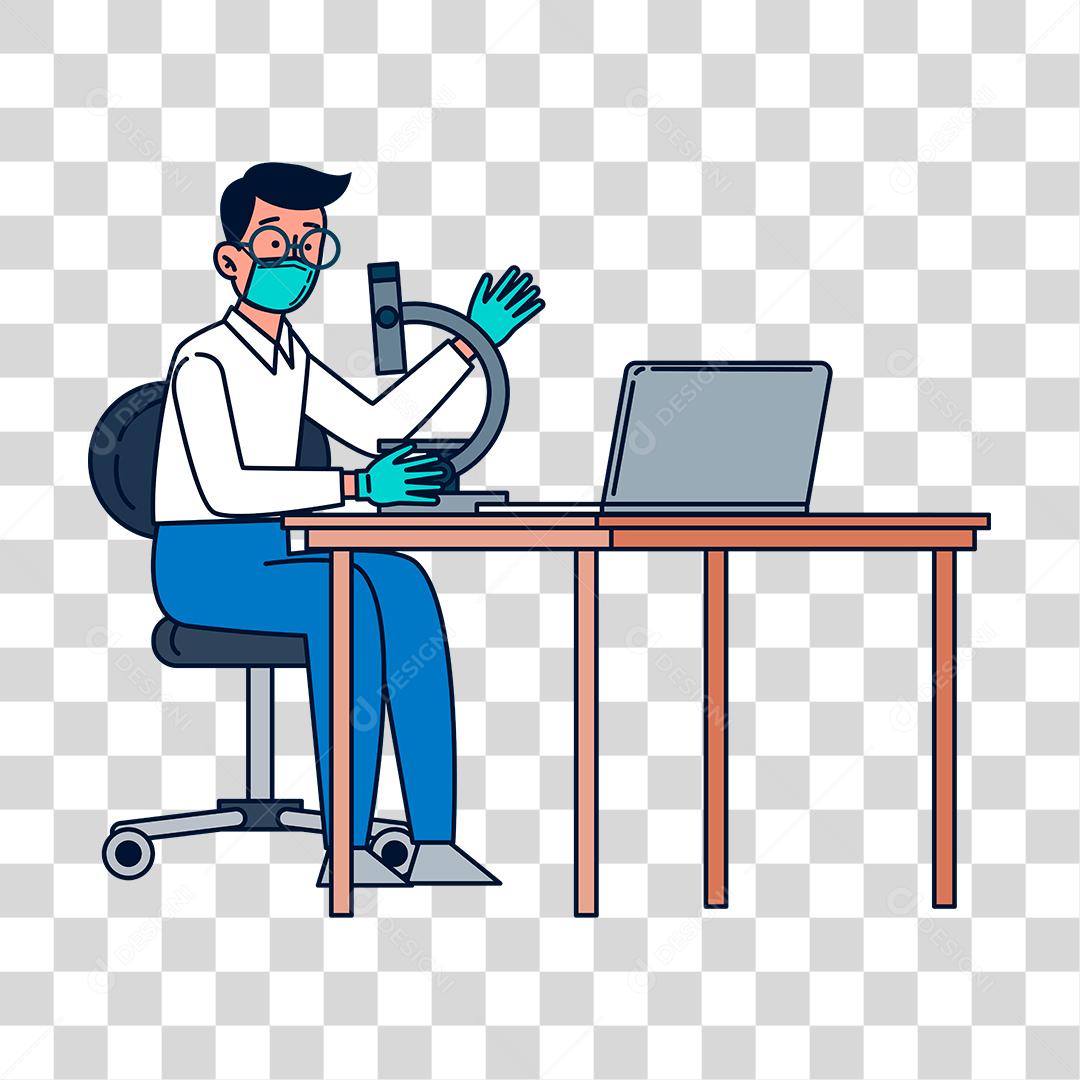 Desenho de cientistas