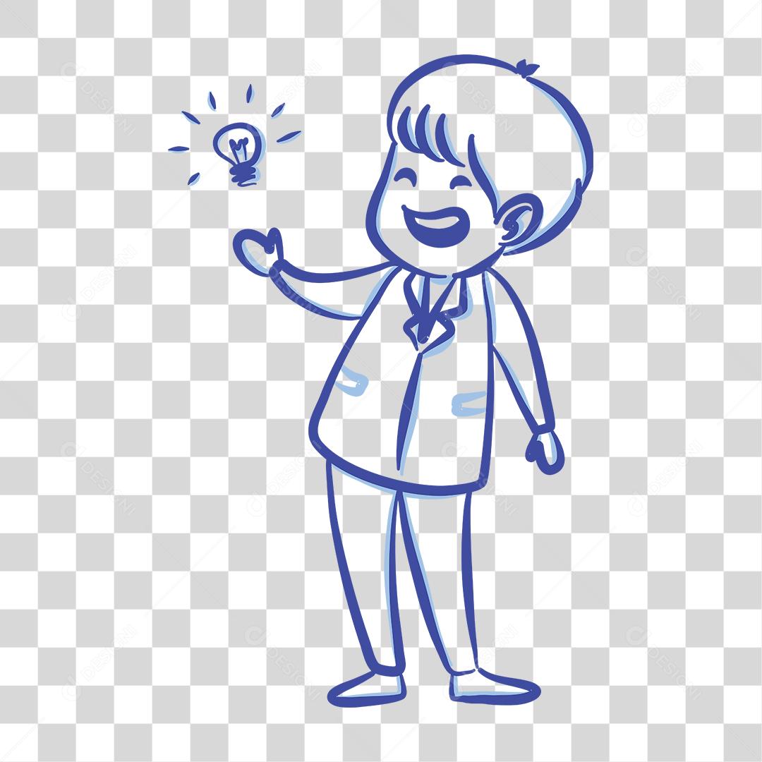 Desenho de criança menino