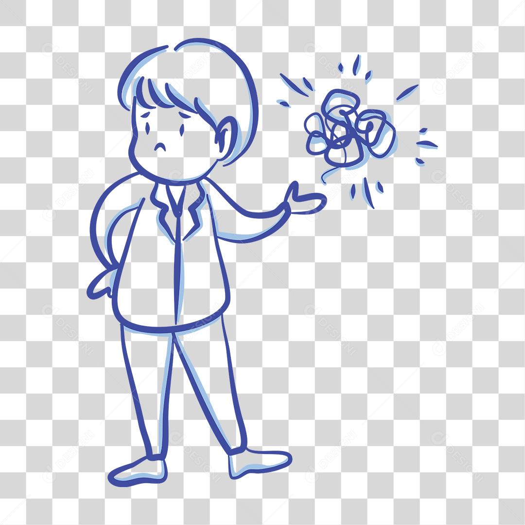 Desenho de criança menino