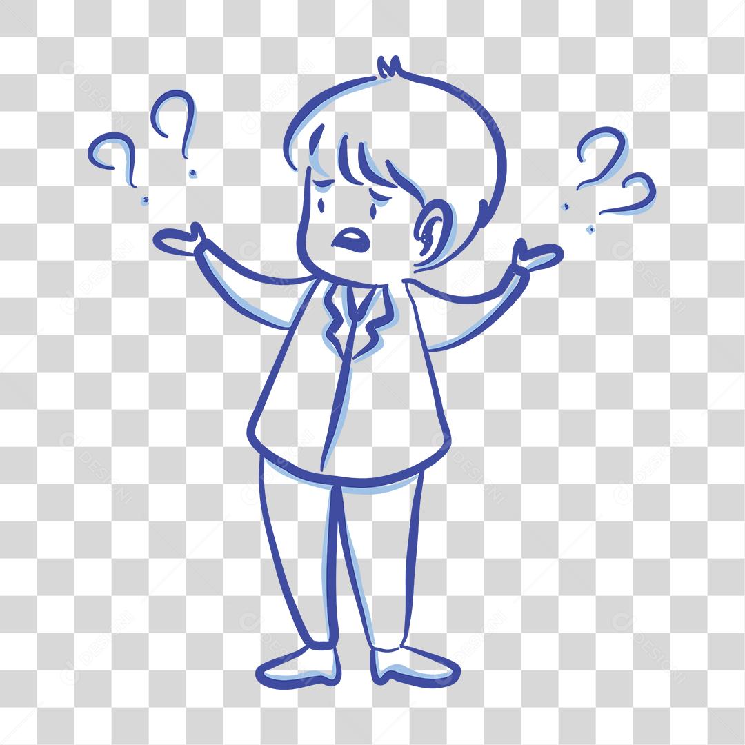 Desenho de criança menino