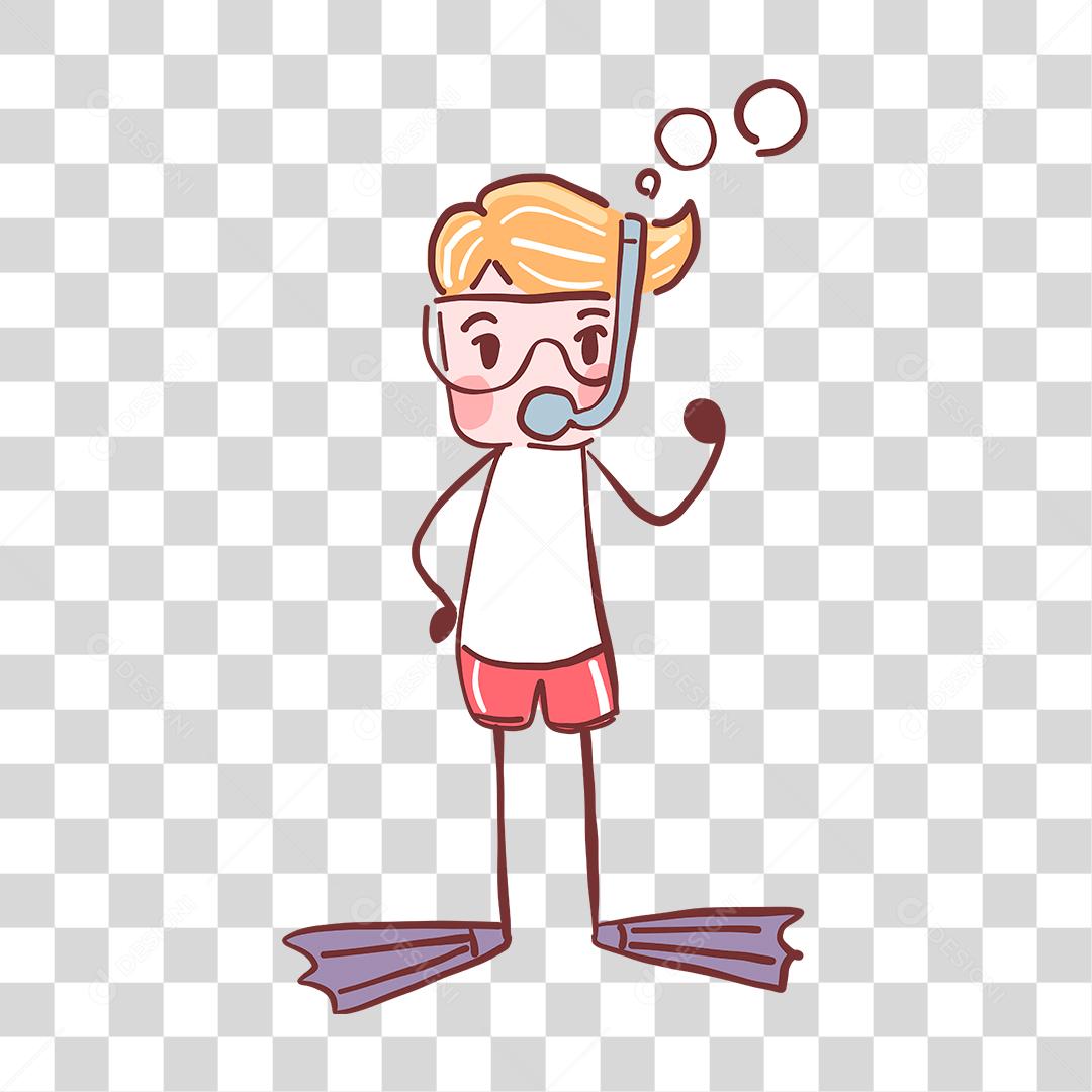 Desenho de criança menino