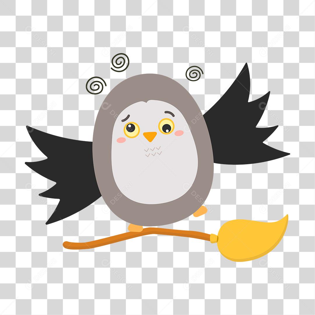 Desenho de coruja dia das bruxas