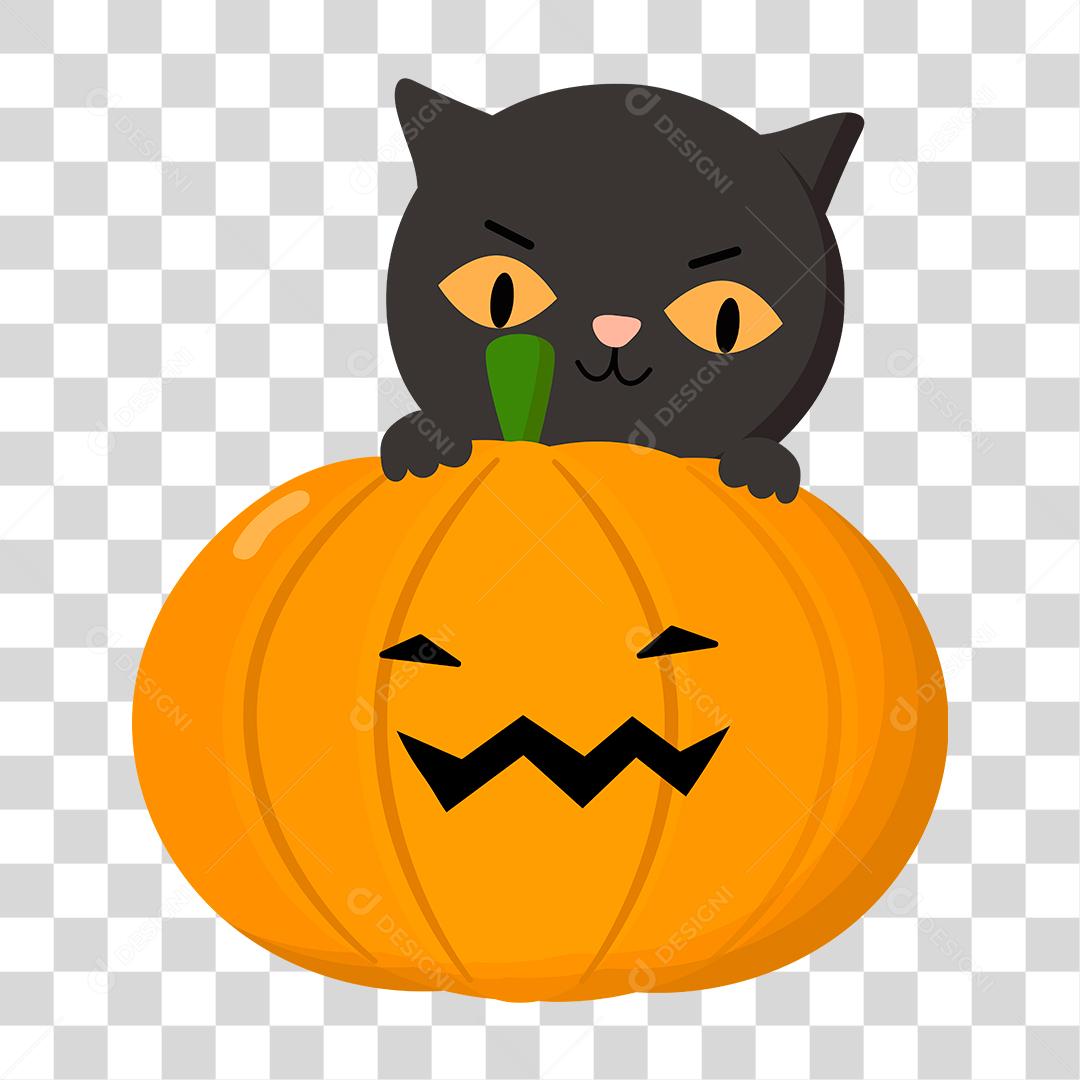 Desenho de gato dia das bruxas