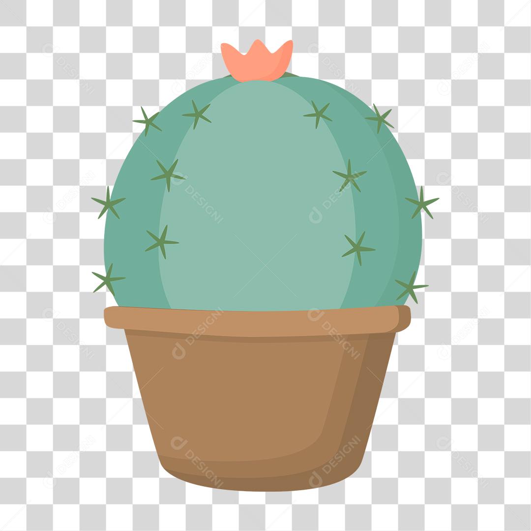 Desenho de um cacto com expressões