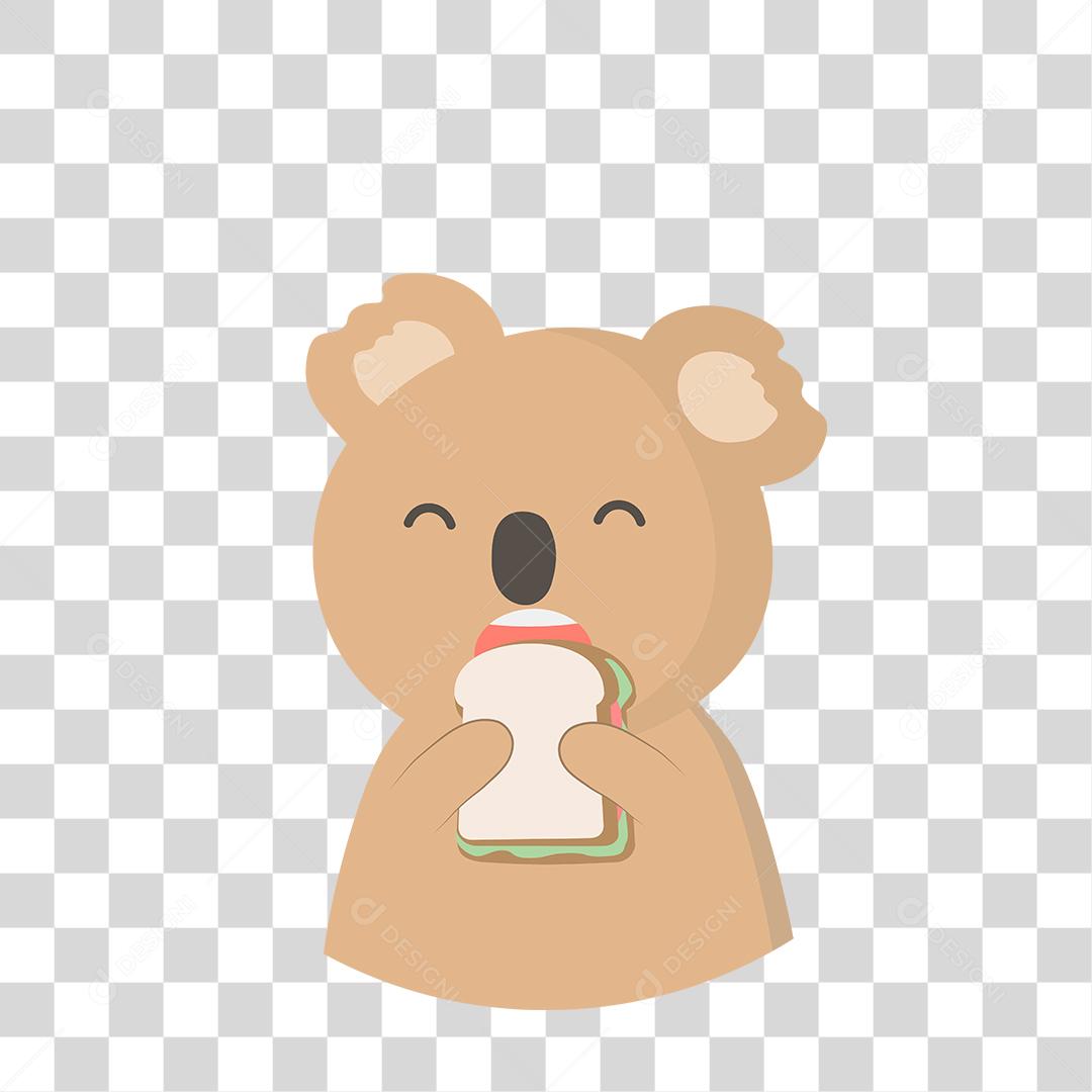 Desenho de um coala fofo