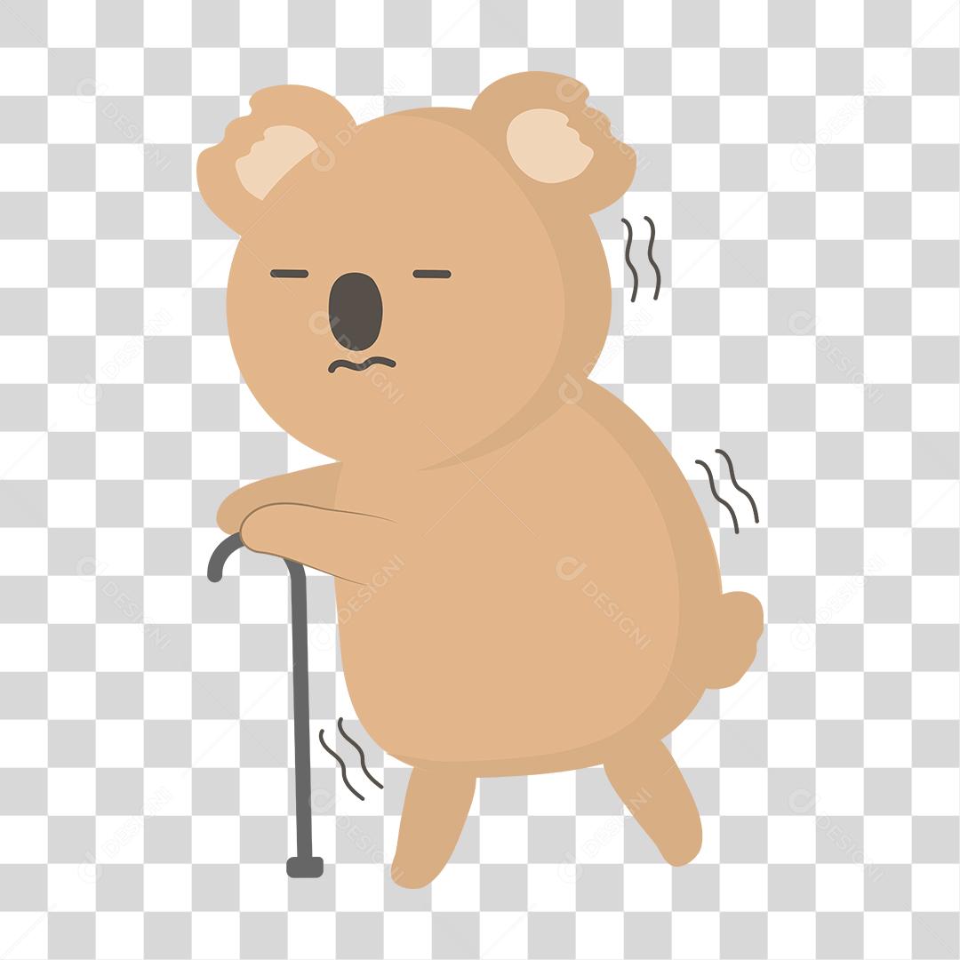 Desenho de um coala fofo