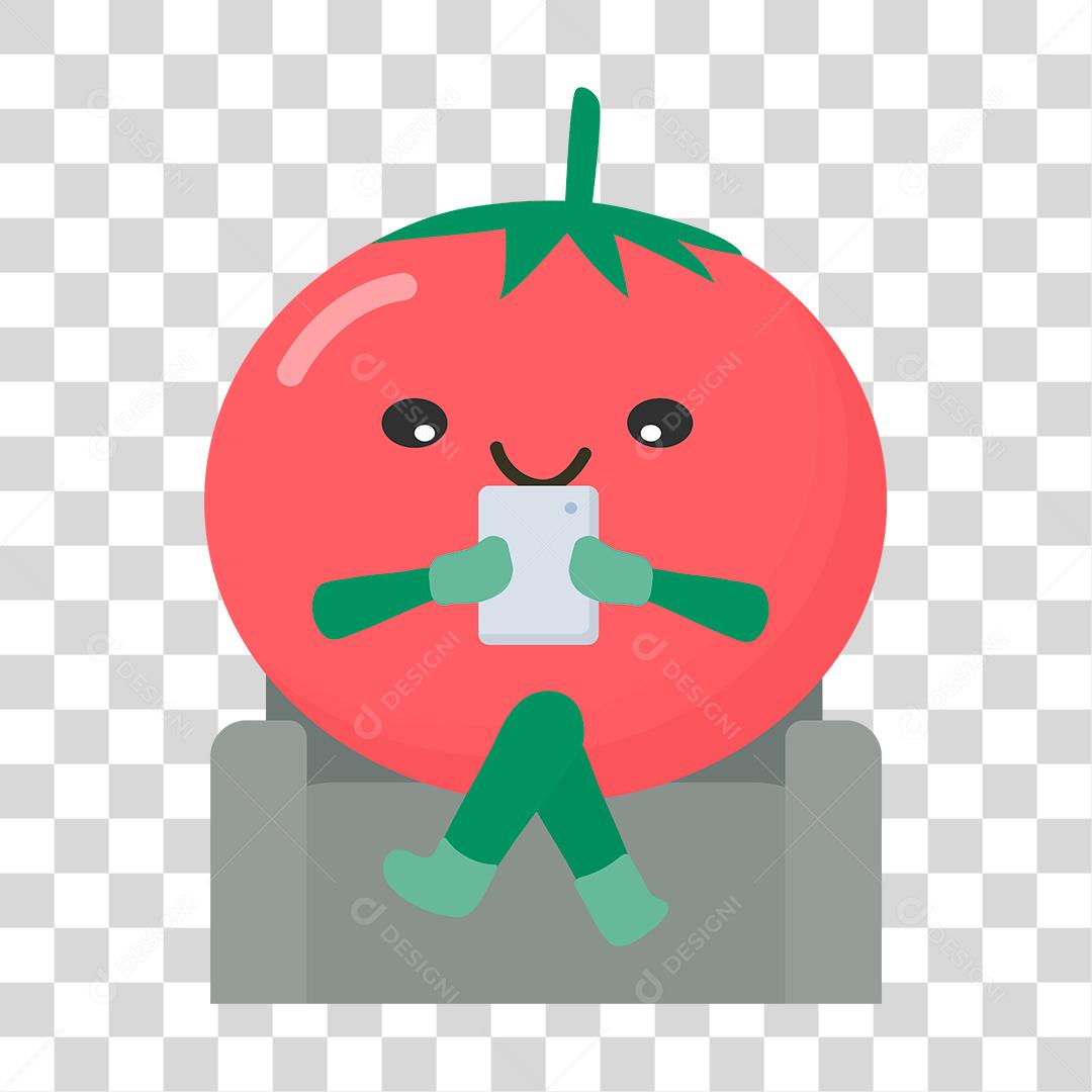Desenho de tomate verdura