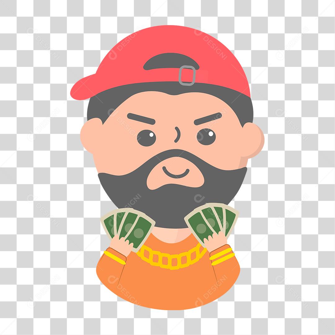 Desenho de homem prisioneiro