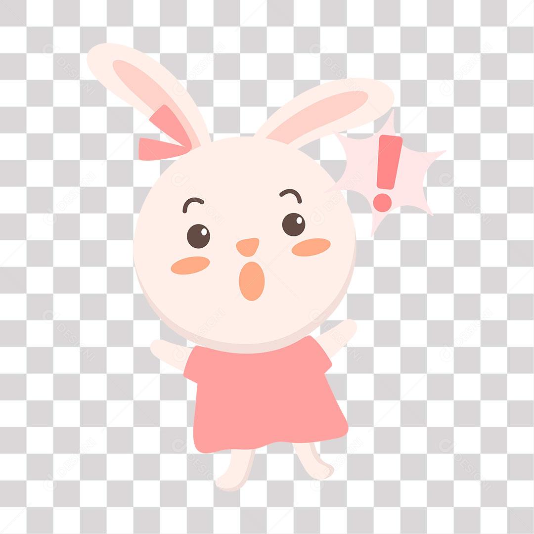 desenho de coelhinha surpresa