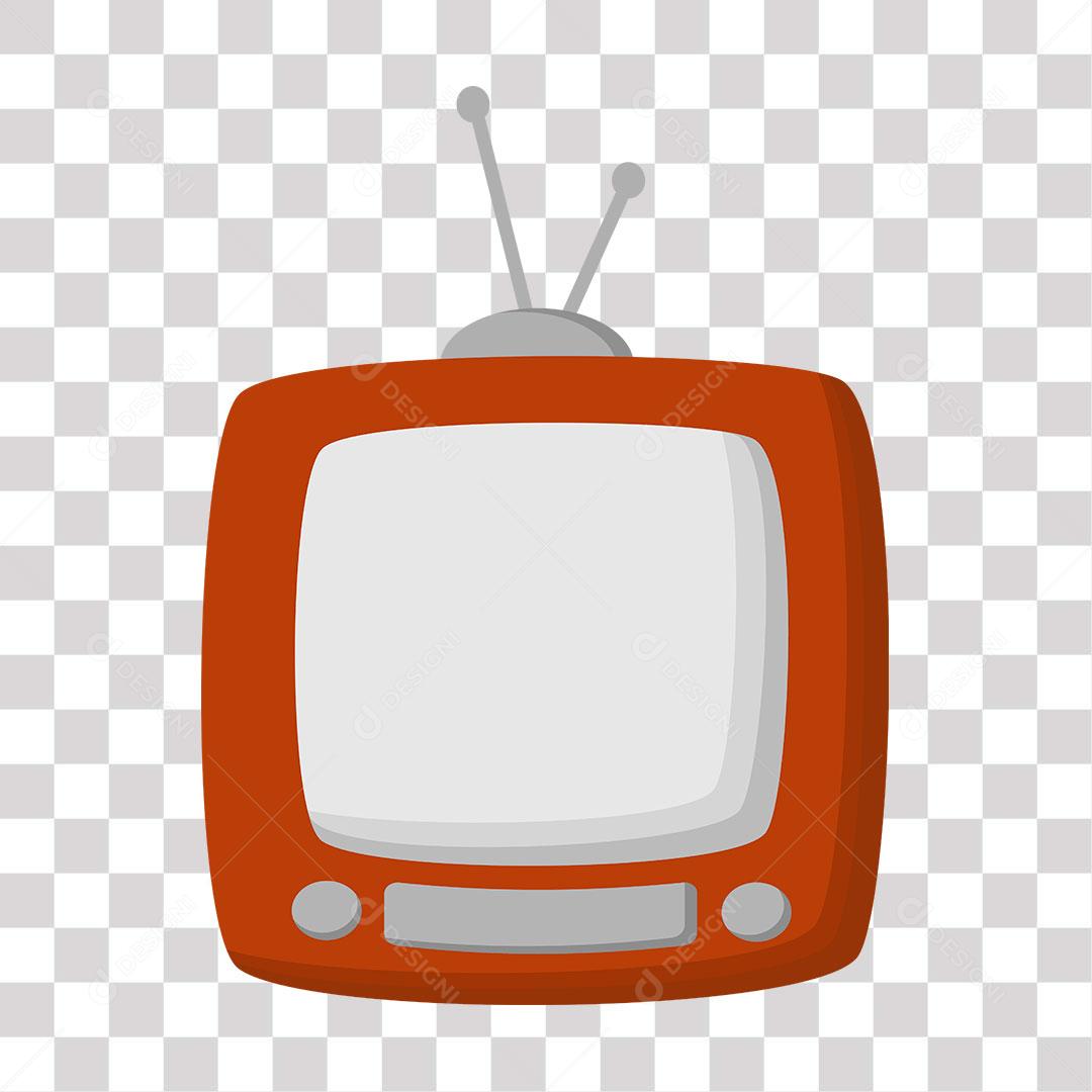desenho de tv em branco