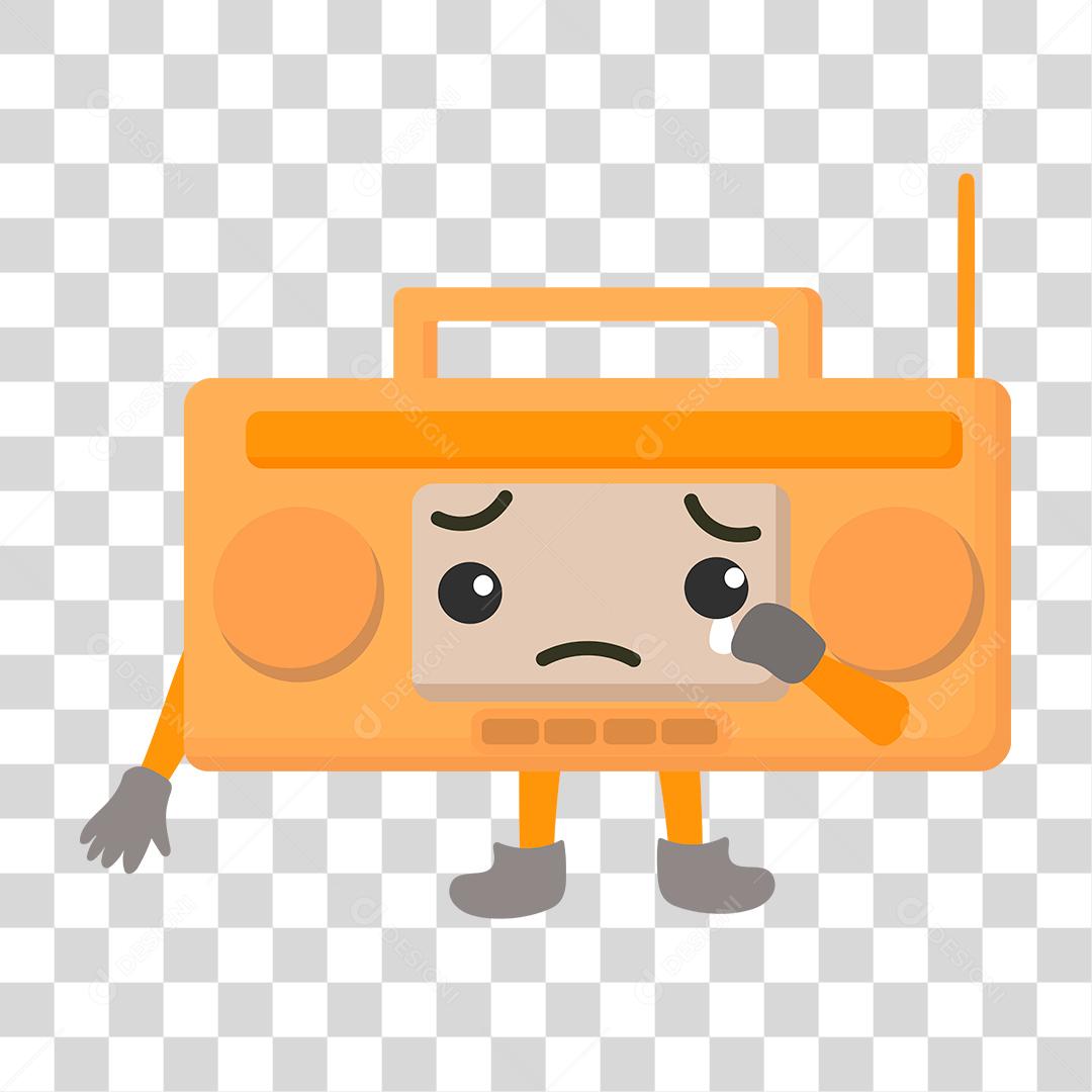 Desenho de caixa de som musica radio