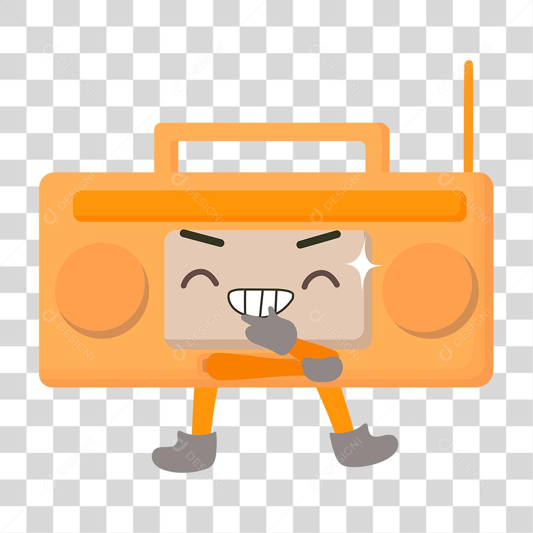 Desenho de caixa de som musica radio