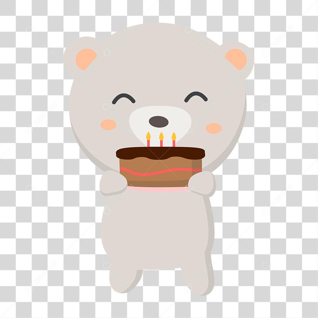 Desenho de urso fofinho