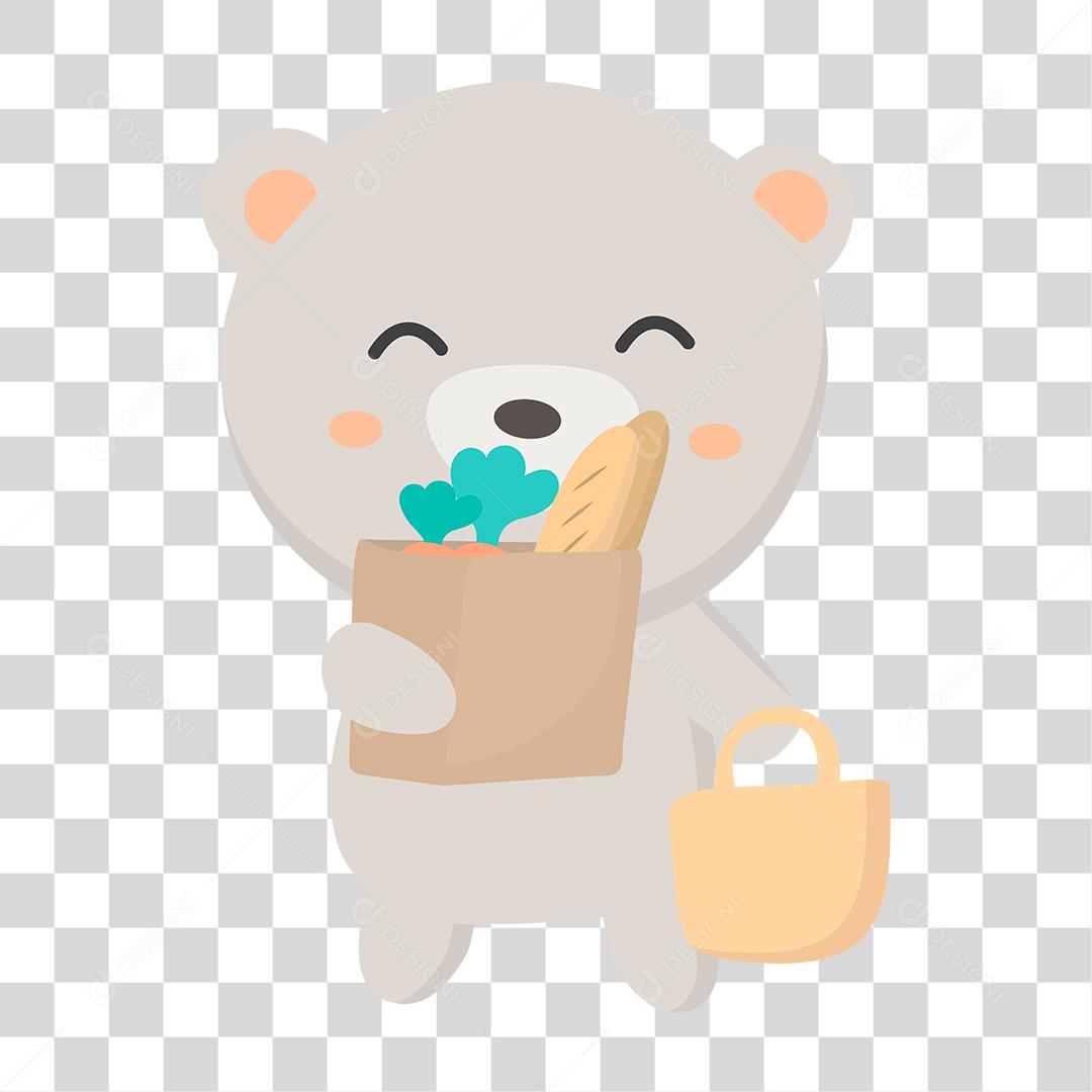 Desenho de urso fofinho