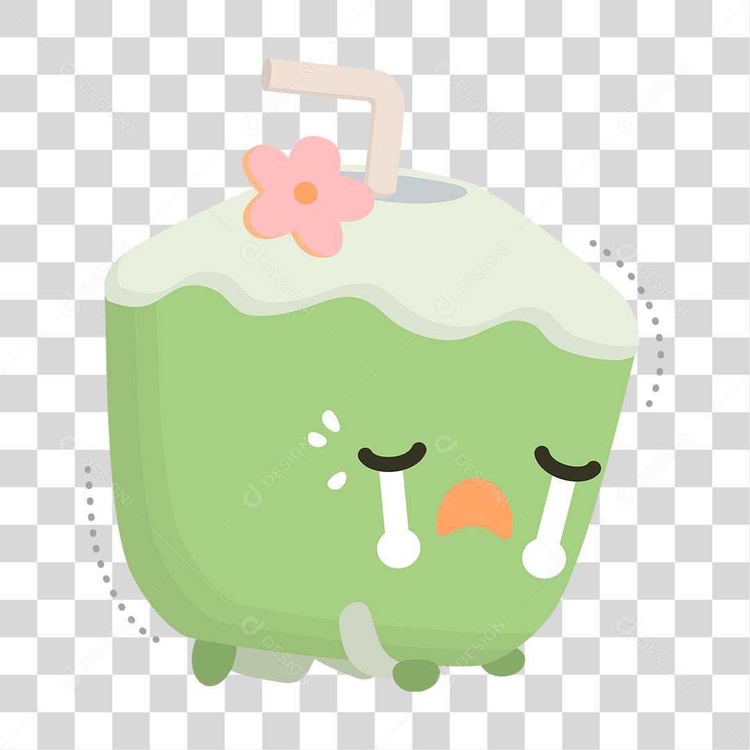 Desenho de coco fofinho