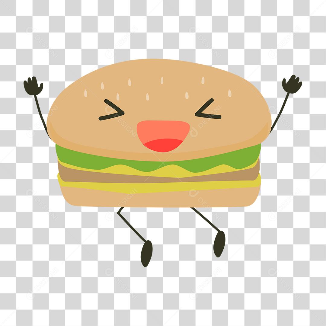 Desenho de hamburguer comida alimento