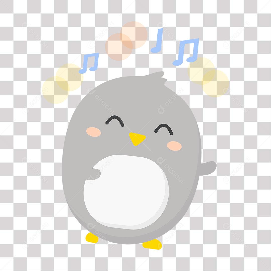 desenho de emoji de passarinho dançando musicas