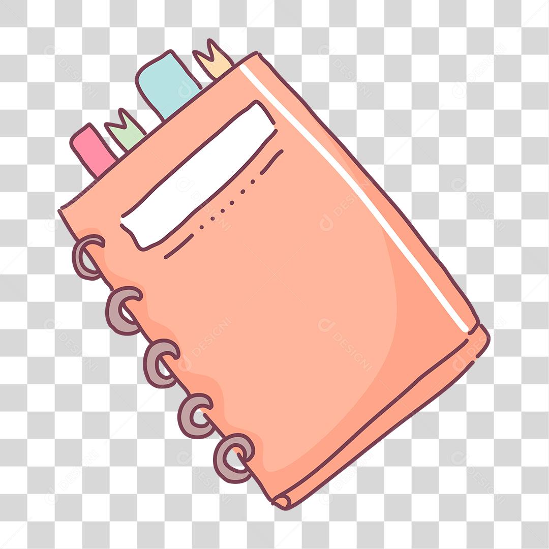 Desenho de caderno material escolar