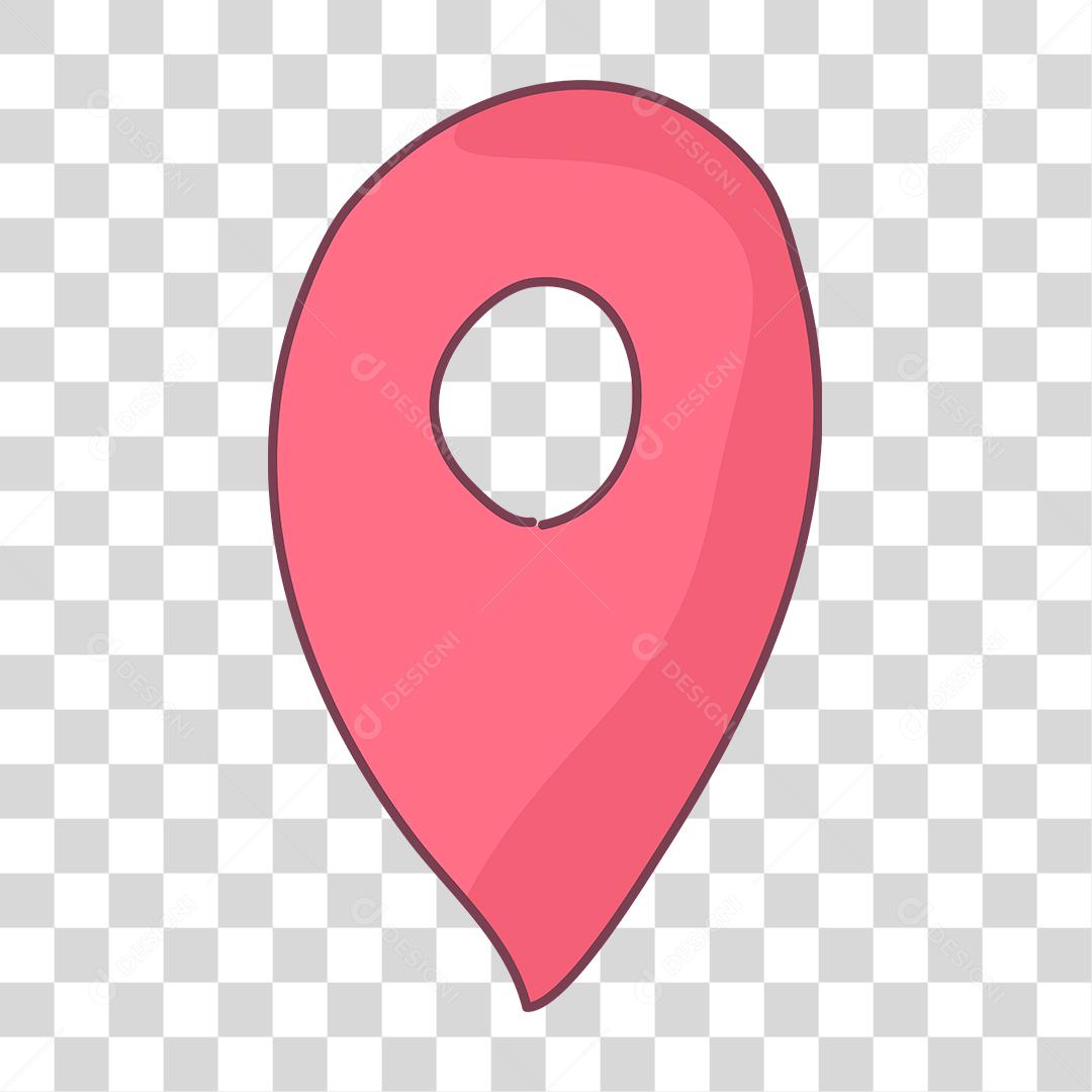 Desenho de localização gps