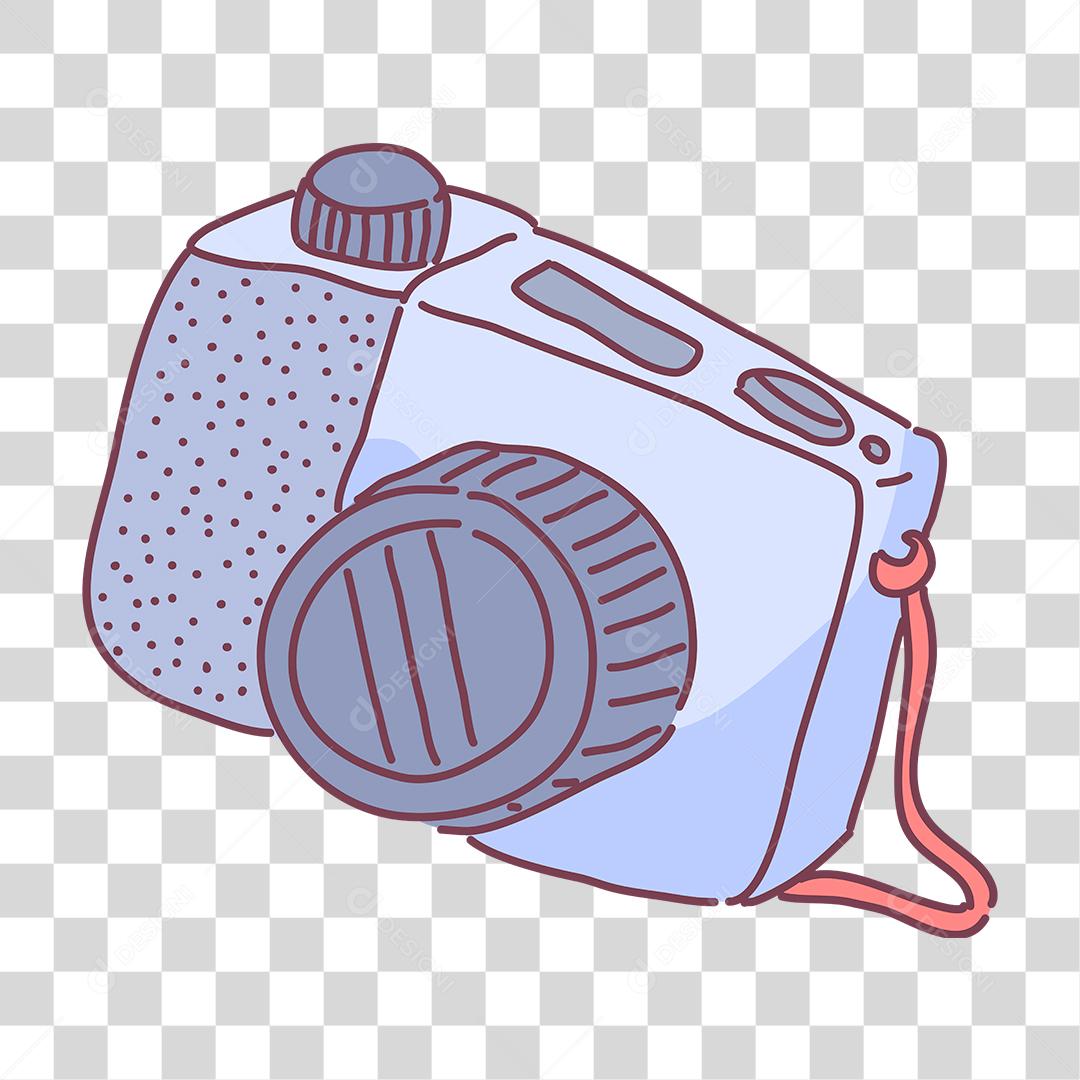Desenho de câmera fotográfica