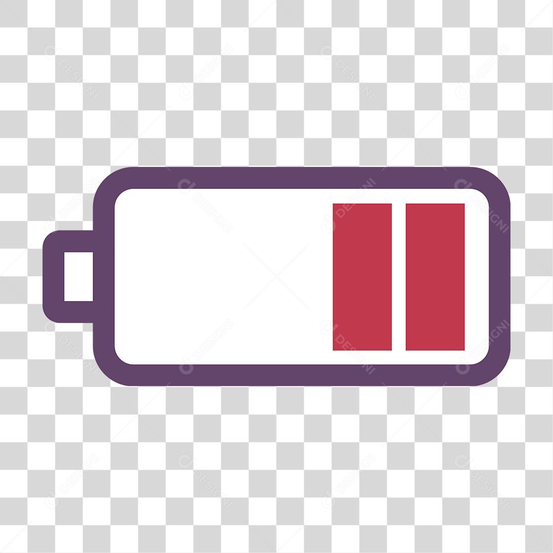 Desenho de bateria acabando dispositivos