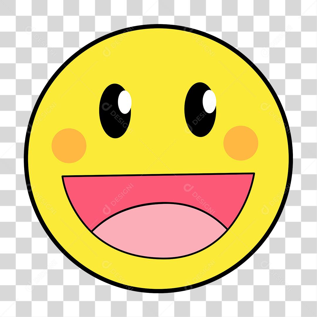 Desenho de emoji feliz