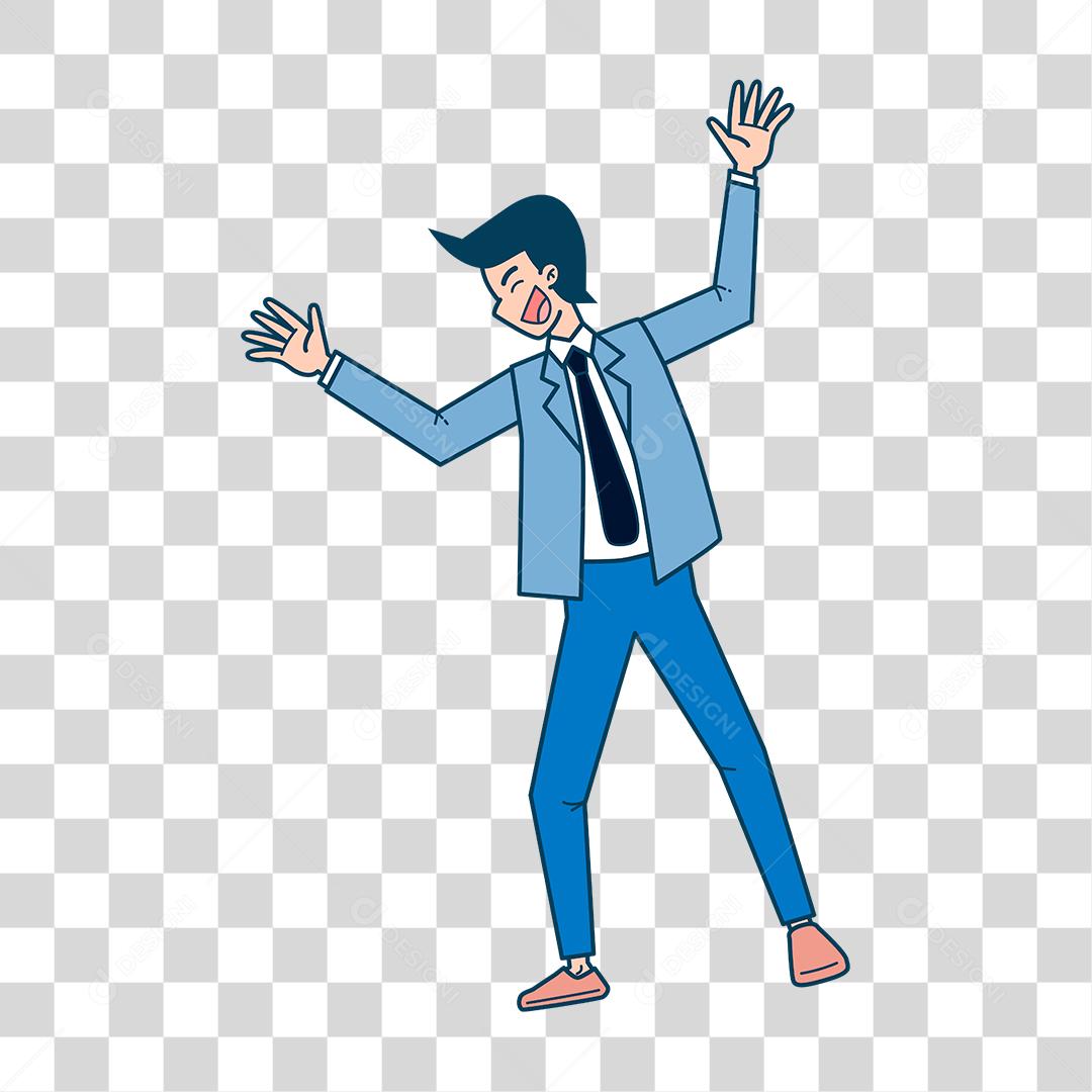 Desenho de homem empresário