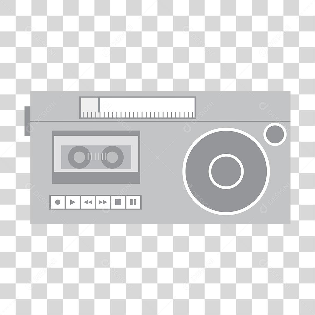 Desenho de caixa de som radio