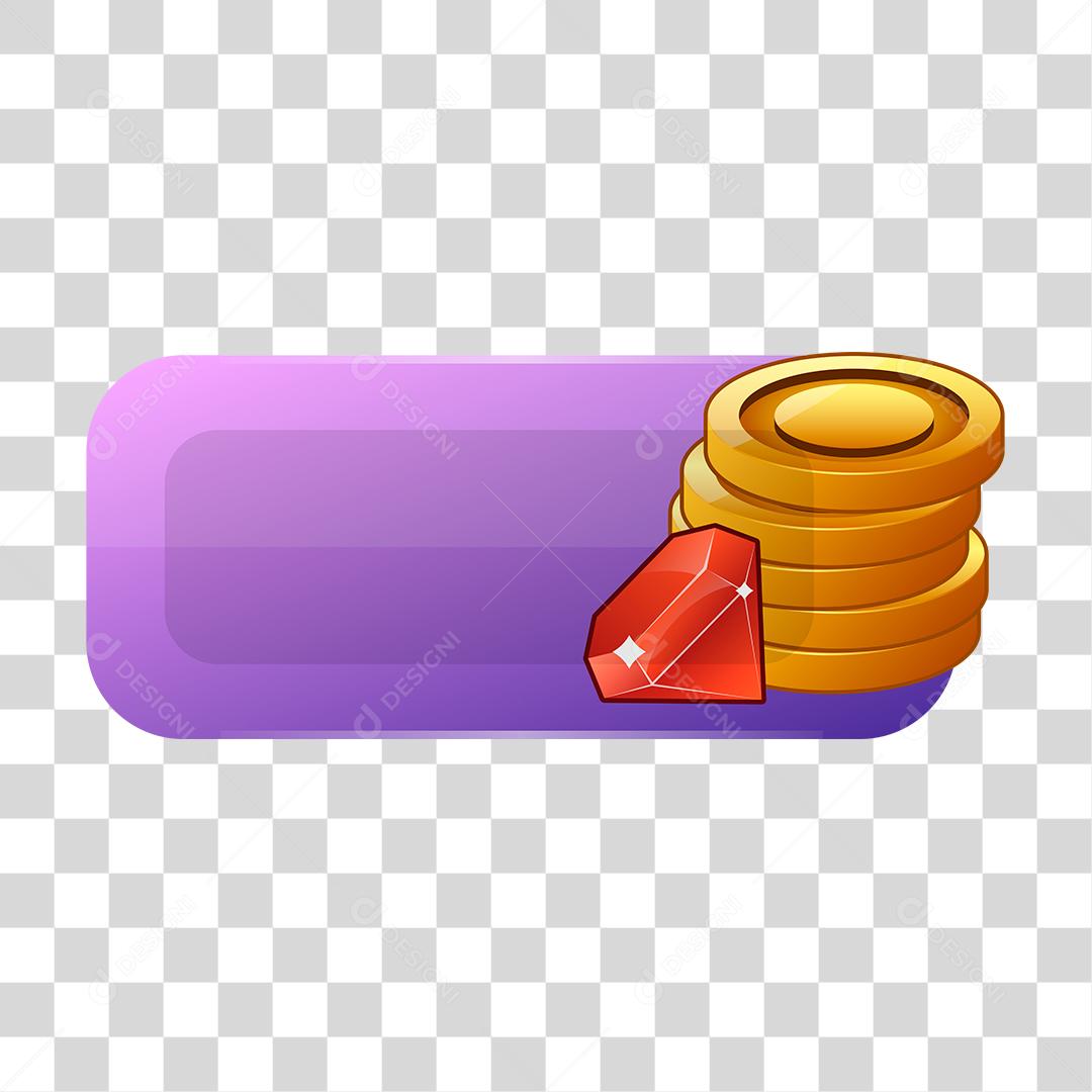 Desenho de recompensa moedas e diamantes