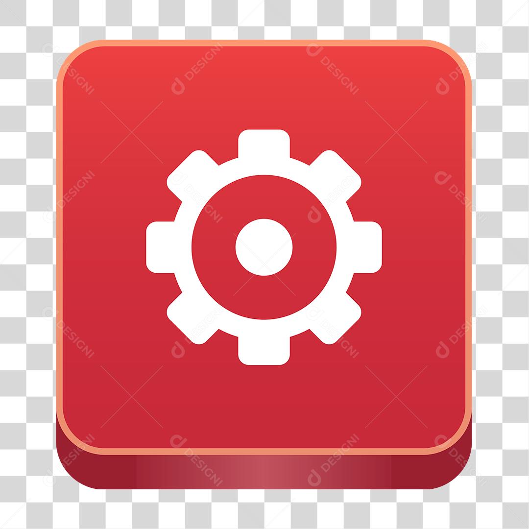 Desenho de botão de Configuração Templete jogo