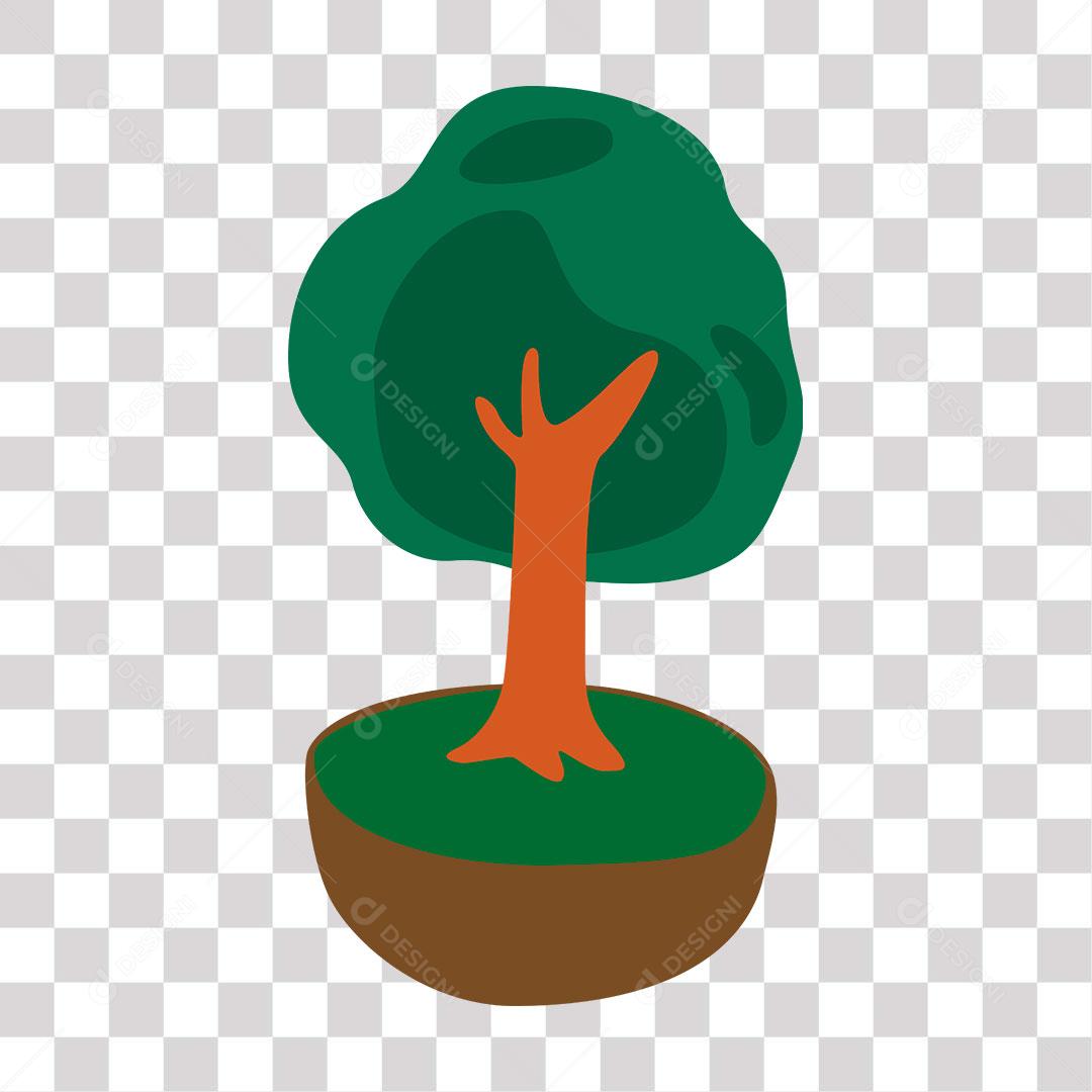 desenho de árvore já adulta