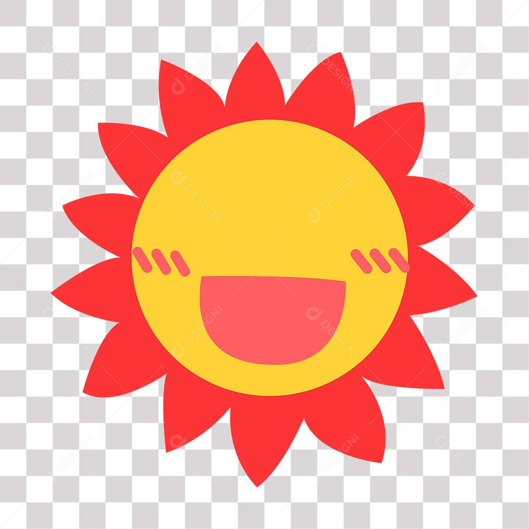 desenho de sol sorrindo