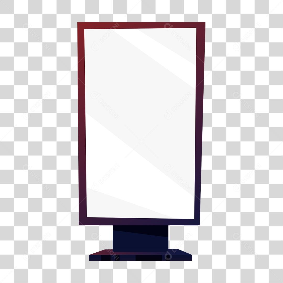 Desenho de placa outdoor