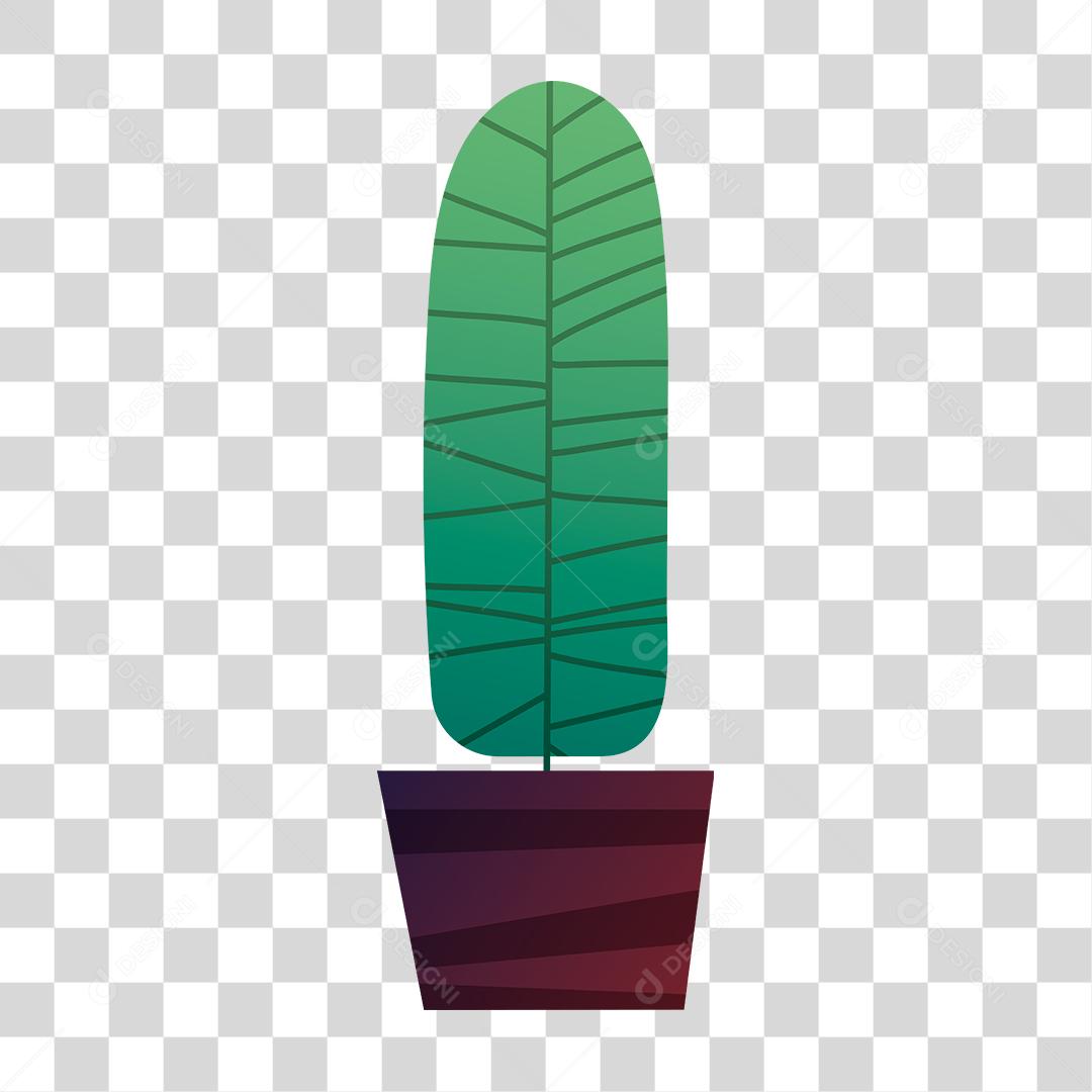 Desenho de um vaso de planta