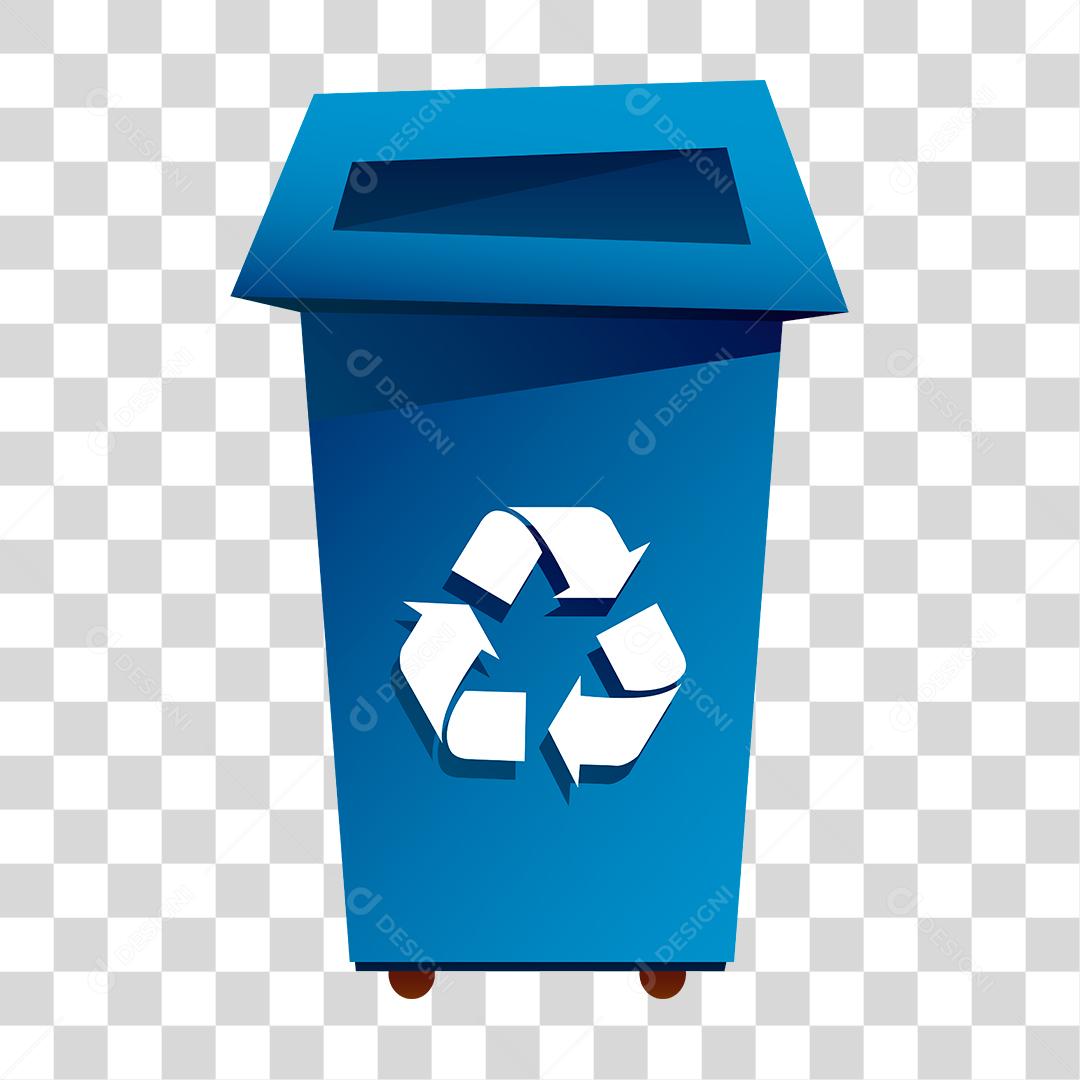 Desenho de lata de lixo reciclável