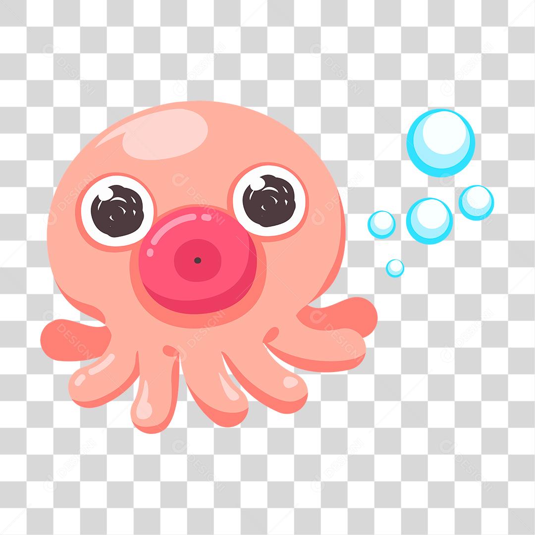 Desenho de polvo animal marinho