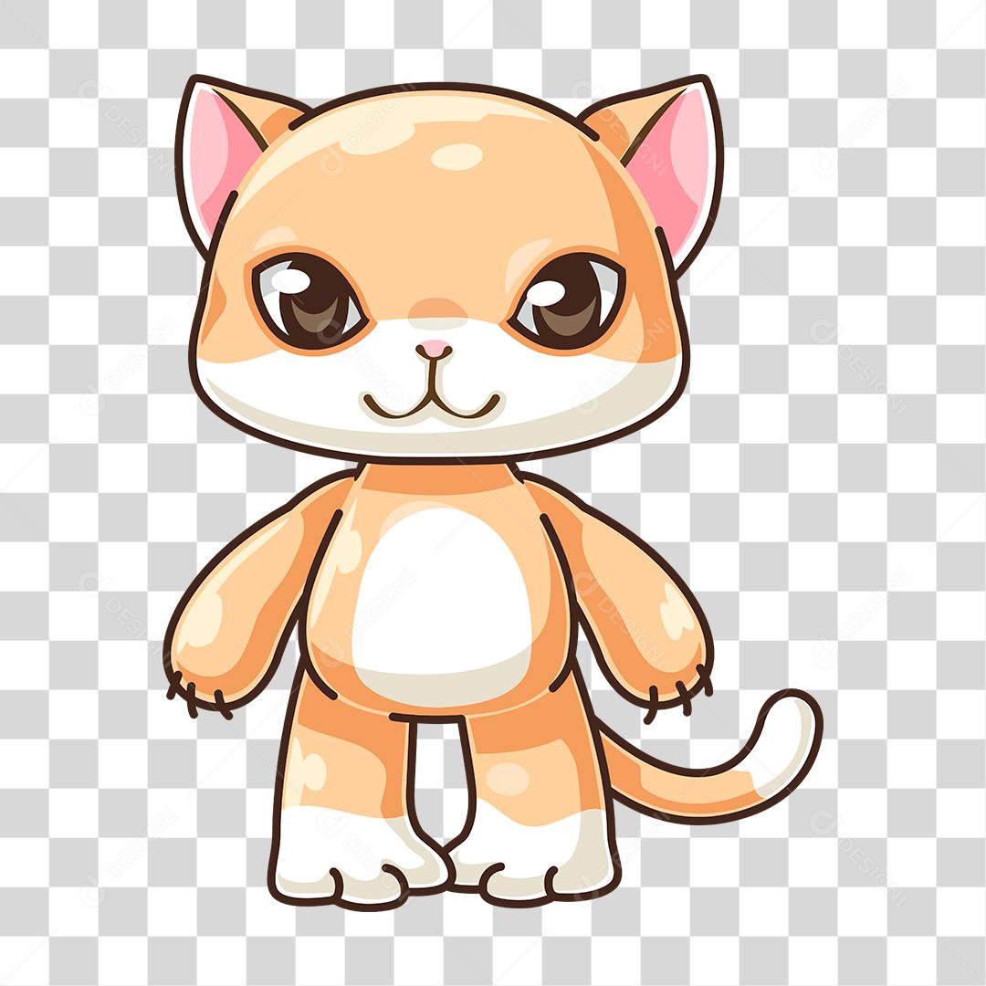 Desenho de gato animal domestico